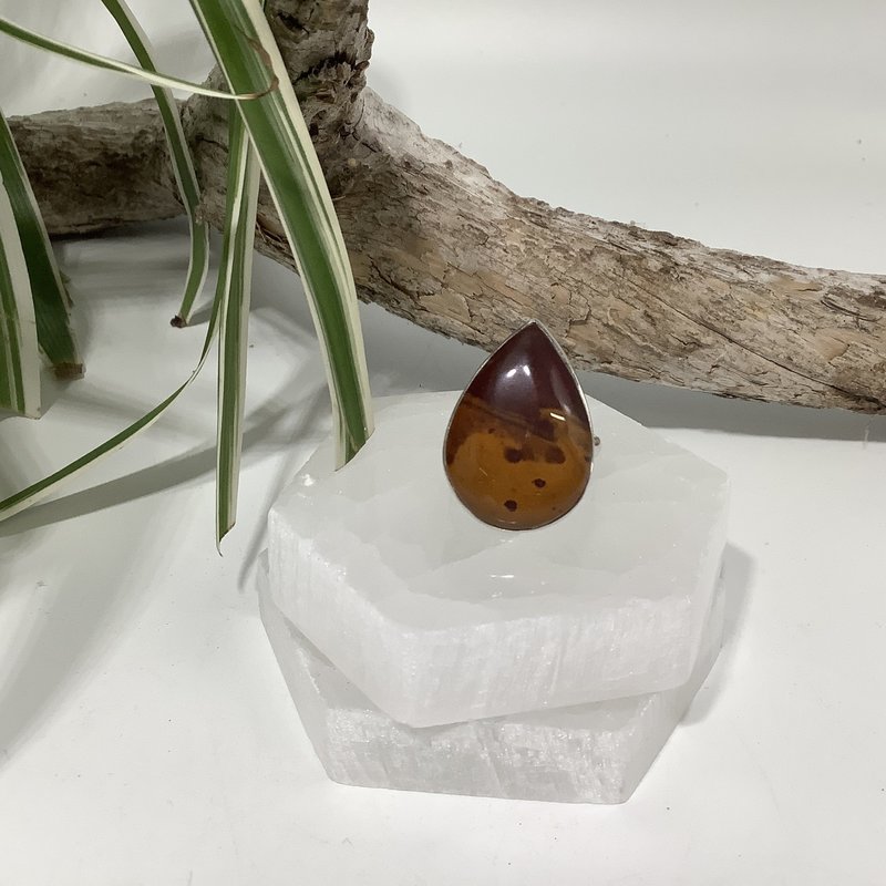 Mookaite Sterling Silver Ring Size 8
