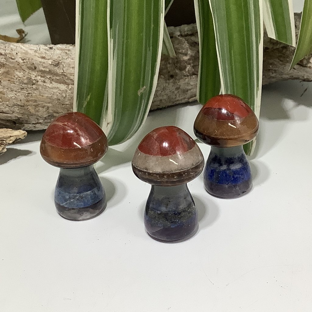 Crystal Chakra Mushroom 35 mm Height