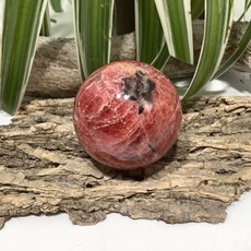 High Grade Rhodonite Sphere 46 mm Diameter