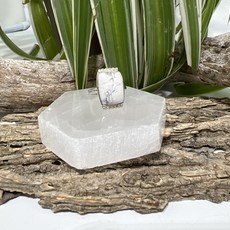 Howlite Sterling Silver Ring Size 7