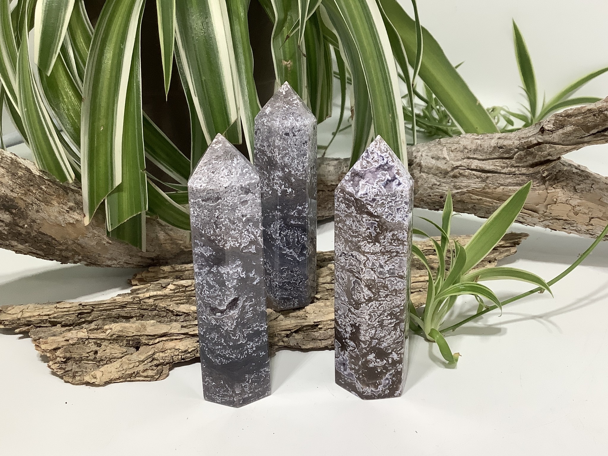 Purple moss agate best sale