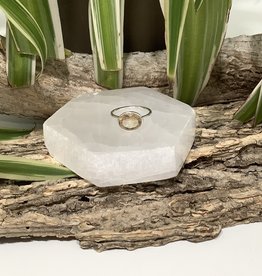 Citrine Sterling Silver Ring Size 4