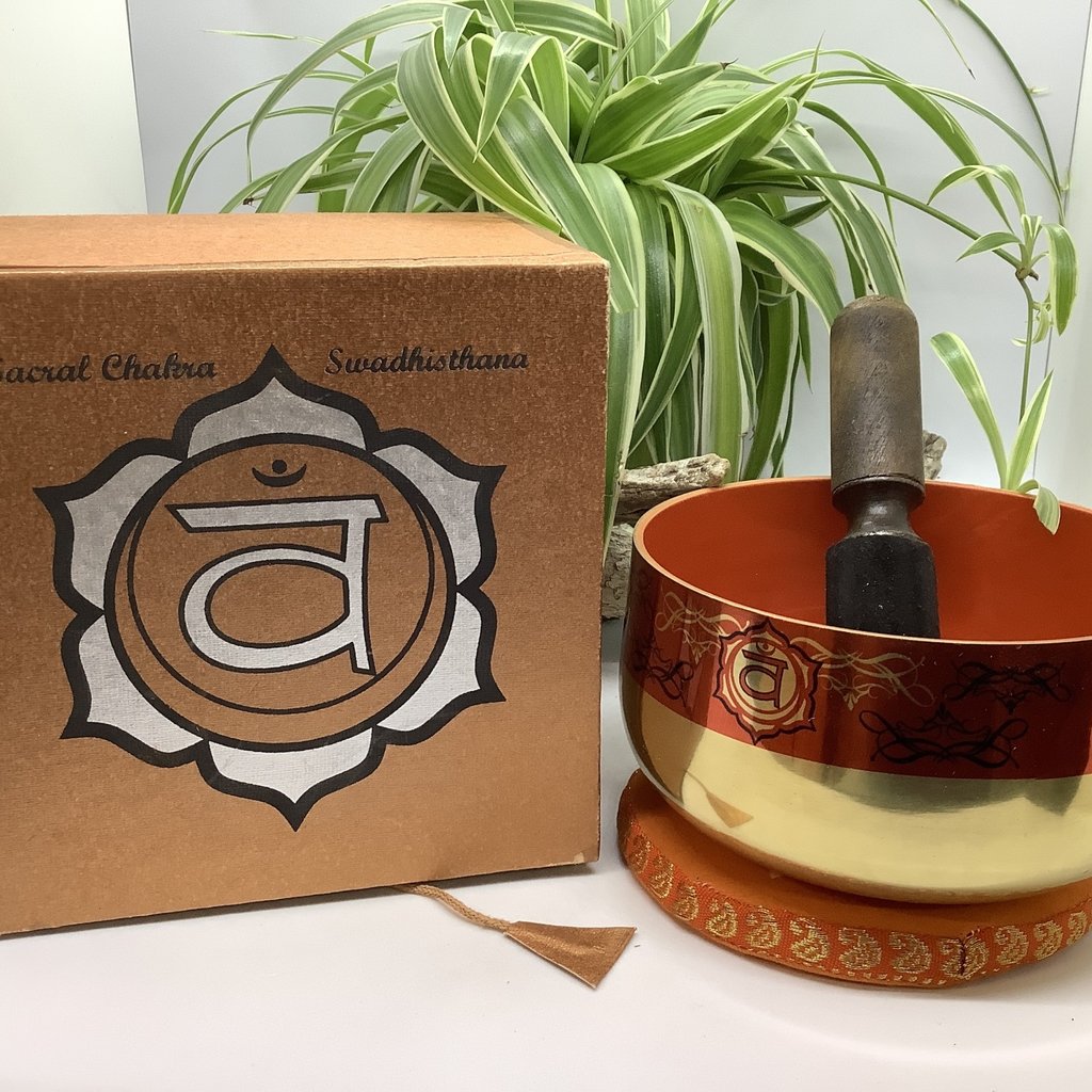 Sacral Chakra Singing Bowl Box Set Large