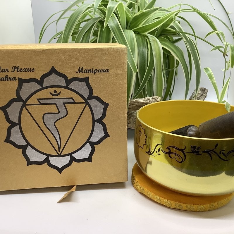 Solar Plexus Chakra Singing Bowl Box Set Large