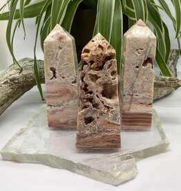 Indonesian Pink Lace Agate Tower