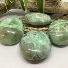 Green Moonstone Palm Stone