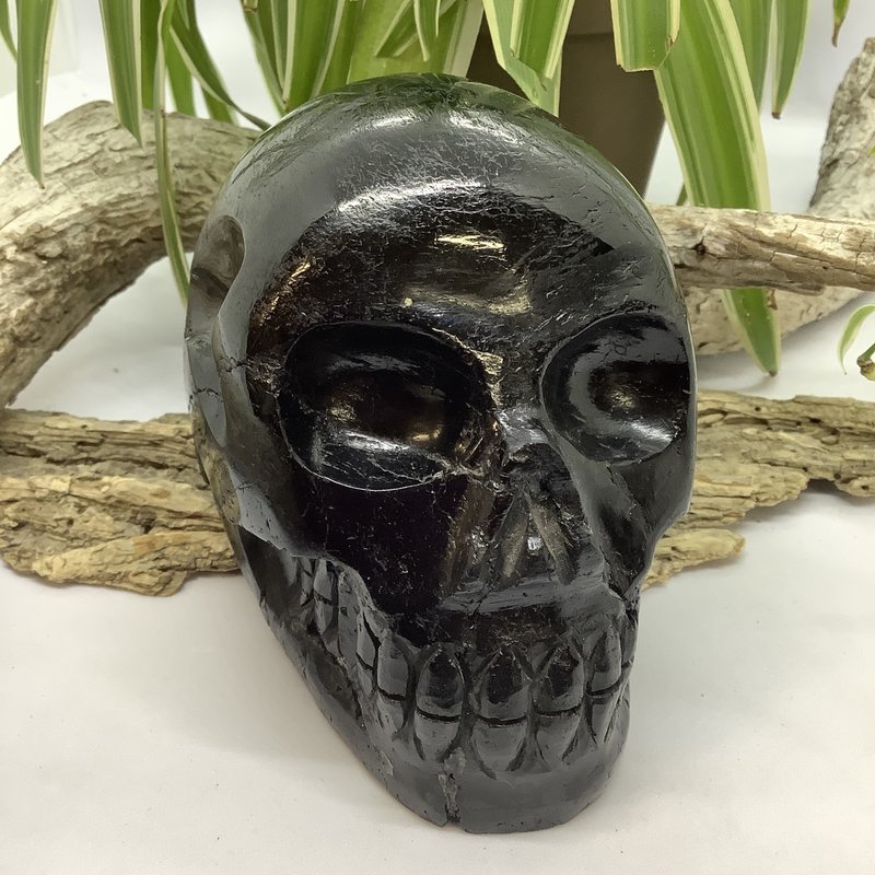 Black Tourmaline Skull 87 mm Height