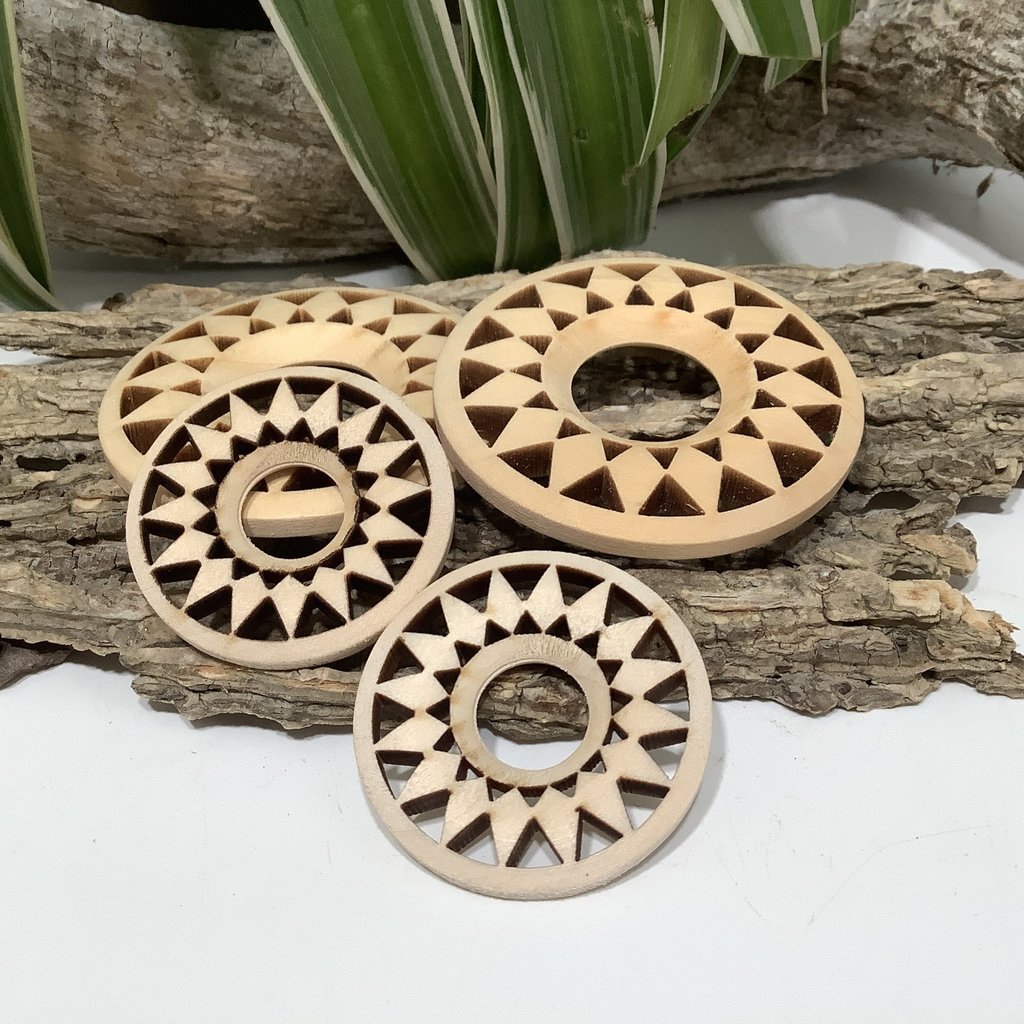 Wood  Disc Sphere Stand