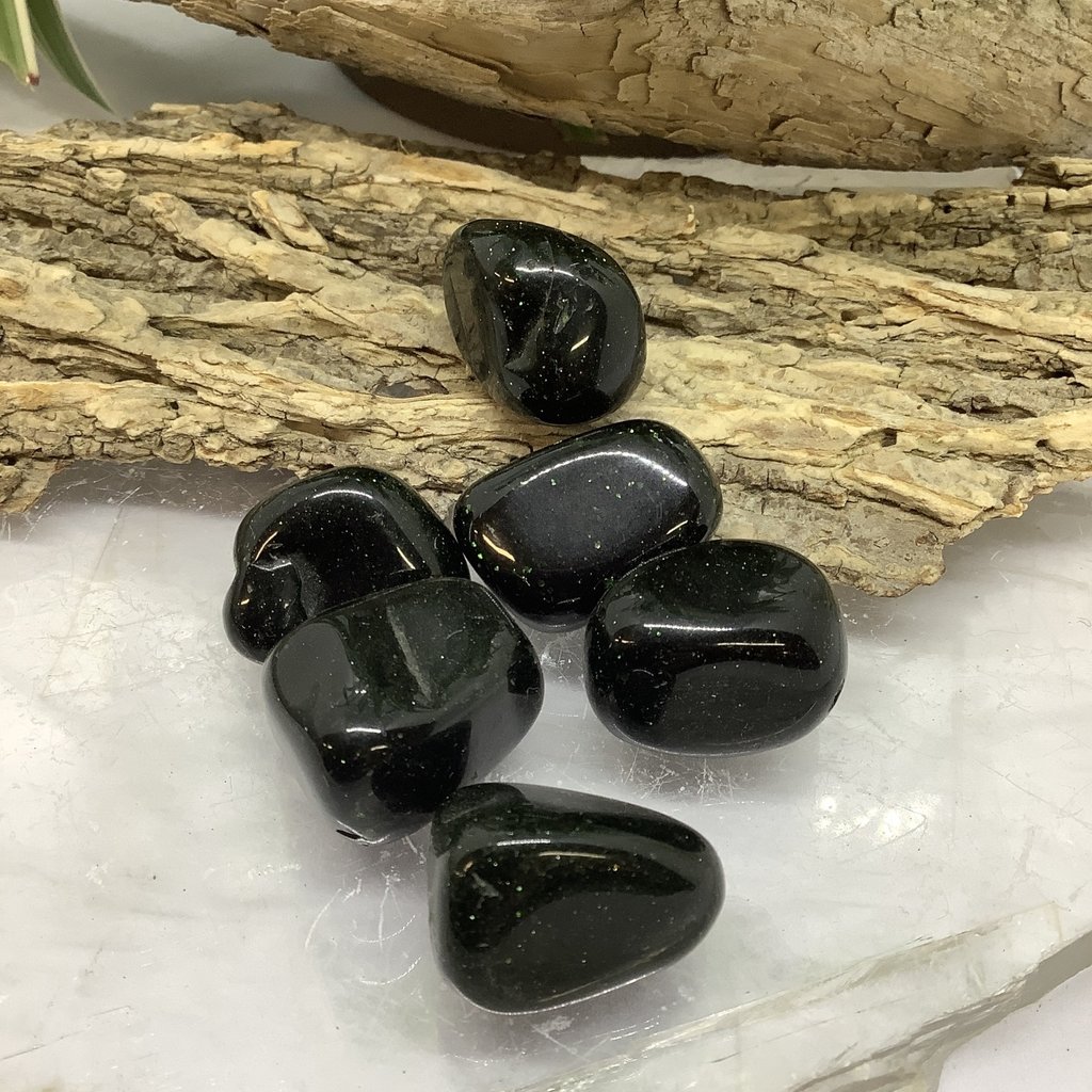 Green Goldstone Tumbled