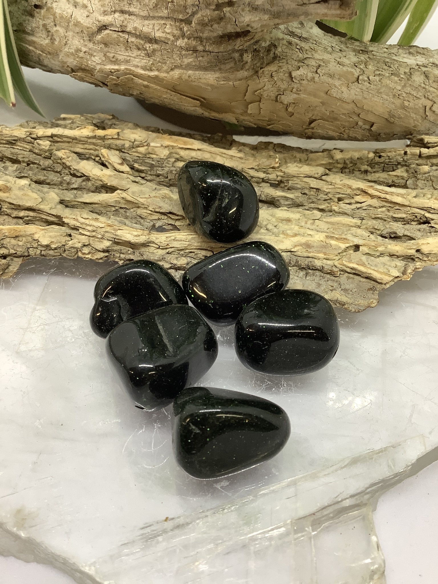 Green Goldstone Tumbled The Topiary