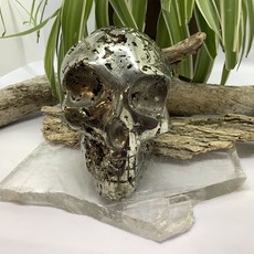 Pyrite Alien Skull