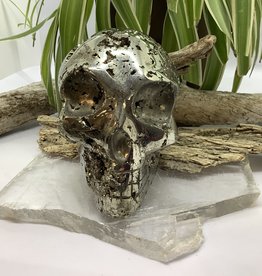 Pyrite Alien Skull