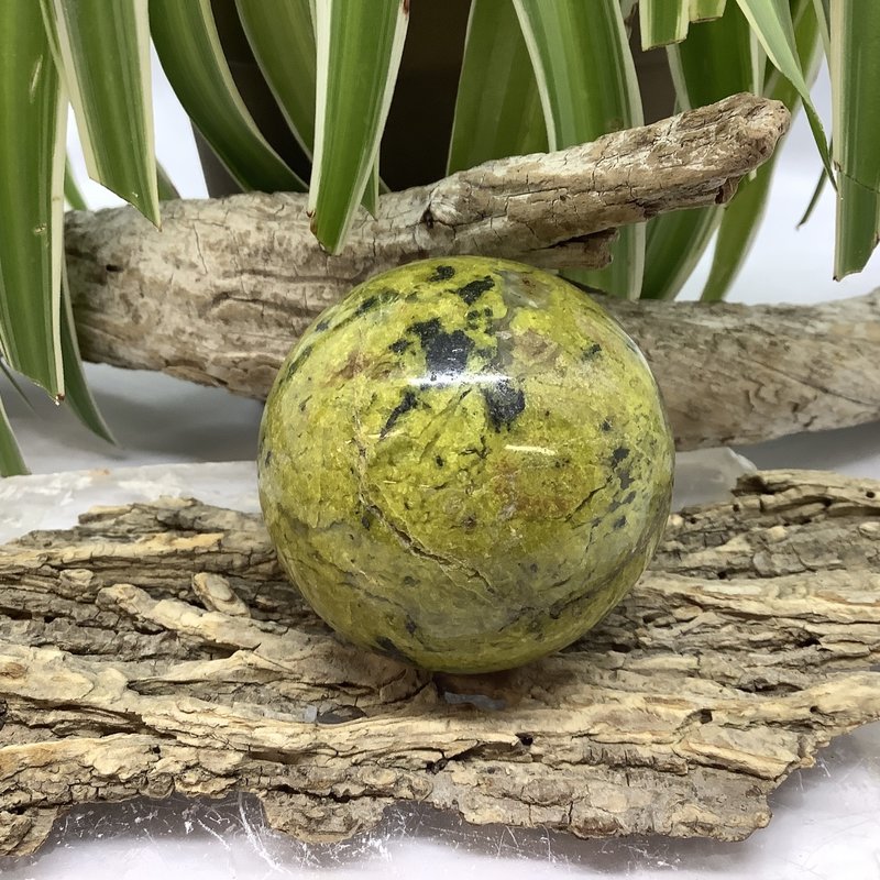 Green Opal Sphere 55 mm Diameter