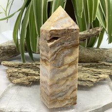 Crazy Lace Agate Tower 108 mm Height
