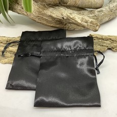 Small Black Satin Bag