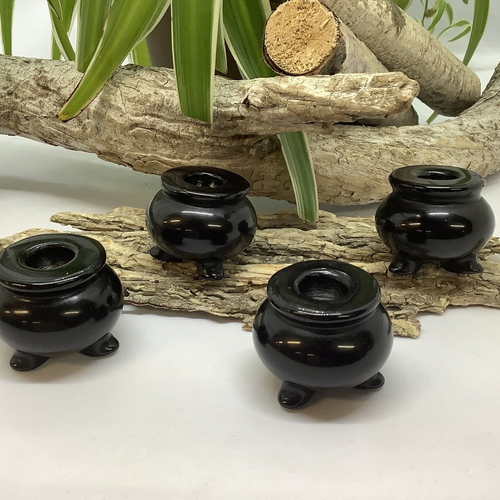 Black Obsidian  Mini Cauldron