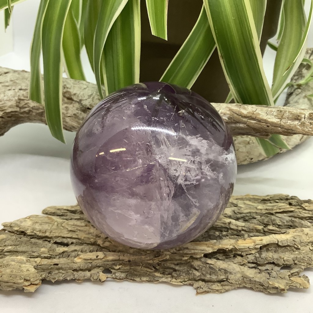 Amethyst Sphere 75 mm Diameter - The Topiary