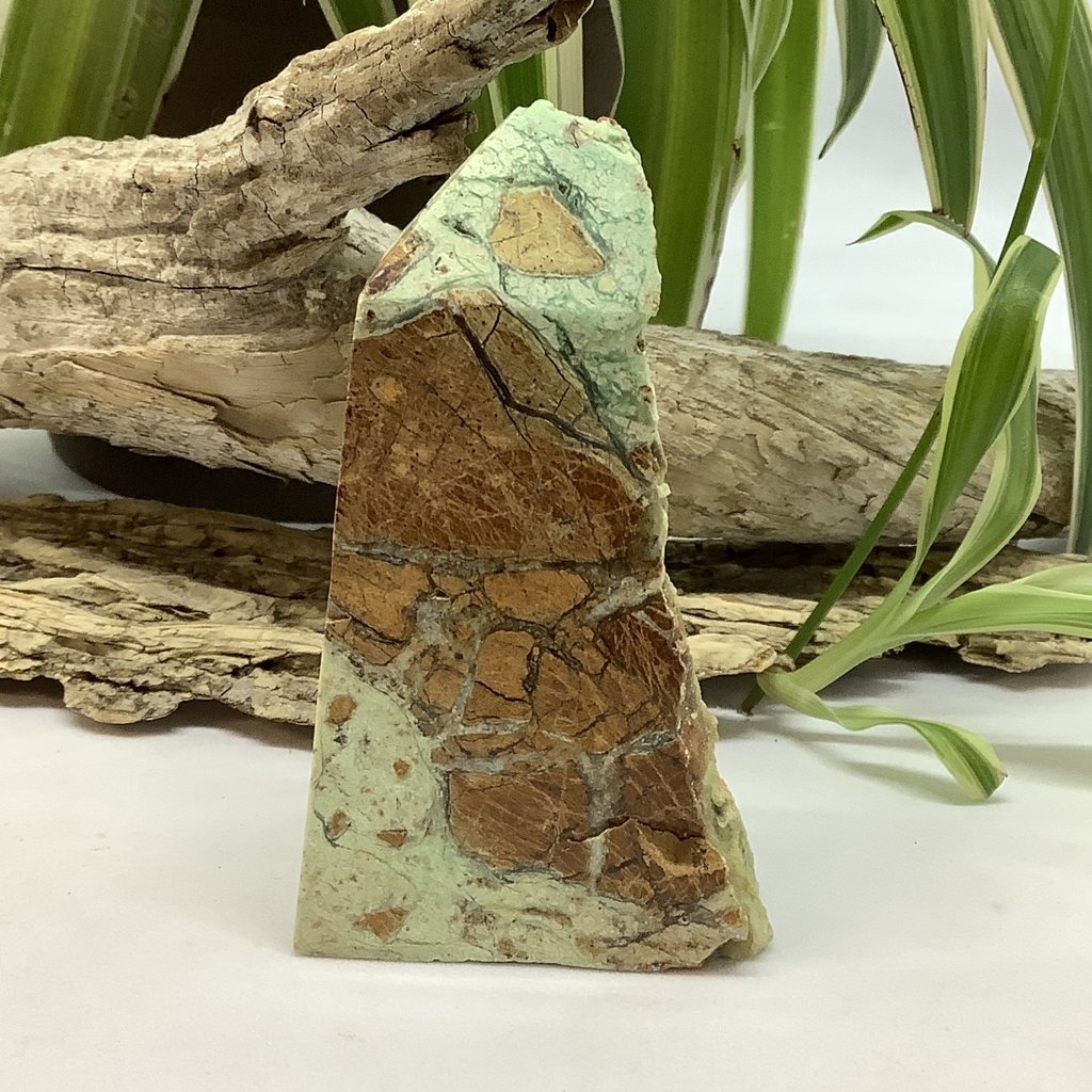 Indonesian Chrysoprase Half Polished Tower 81 mm Height