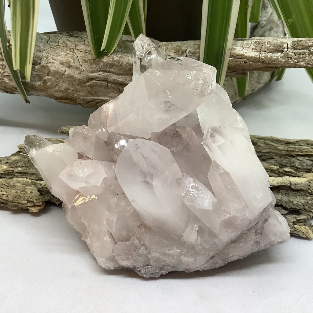 Colombian Pink Lemurian Quartz Cluster Triple A Grade