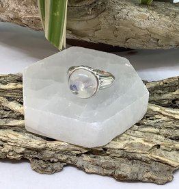 Moonstone Sterling Silver Ring Size 8