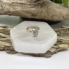 Herkimer Diamond Sterling Silver Ring Size 4