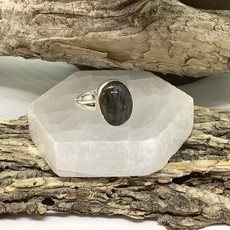 Labradorite Sterling Silver Ring Size 8