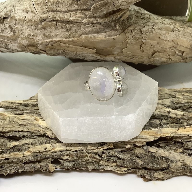 Moonstone Sterling Silver Ring Size 5