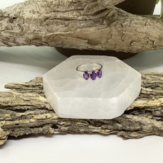 Amethyst Sterling Silver Ring Size 5