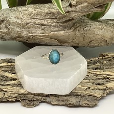 Indian Turquoise Sterling Silver Ring Size 7