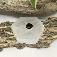 Black Tourmaline Sterling Silver Pendant