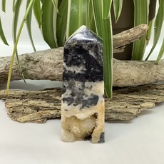 Indonesian Druzy Zebra Agate Tower 101 mm Height