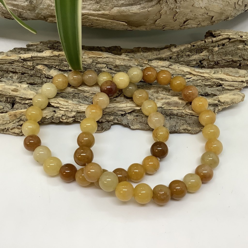 Yellow Jade Bracelet 8mm