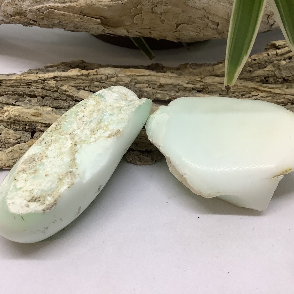 Chrysoprase Half Polished