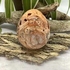 Indonesian Pink Lace Agate Egg