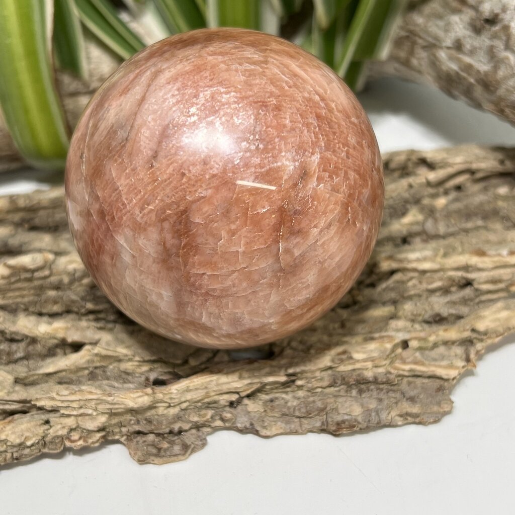 Peach Moonstone Sphere