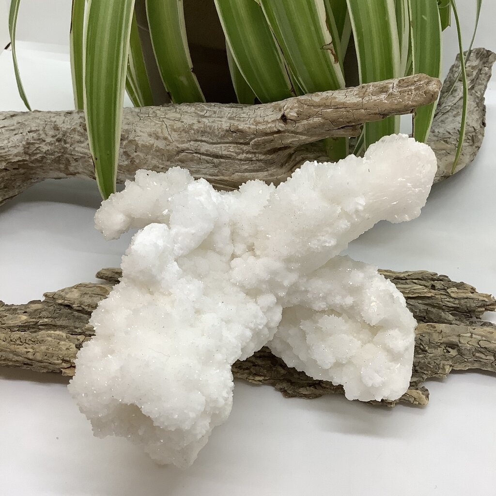 White Aragonite Cluster