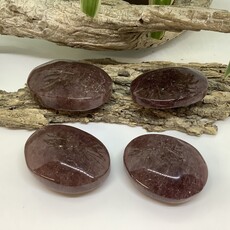 Strawberry Quartz Palm Stone