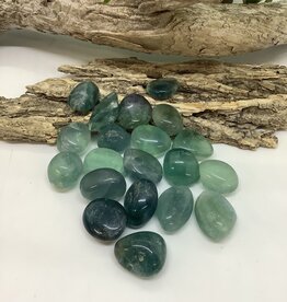 Green and Blue Fluorite Tumbled