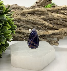Sodalite Sterling Silver Ring Size 9