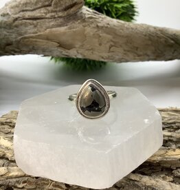 Pyrite Sterling Silver Ring Size 9