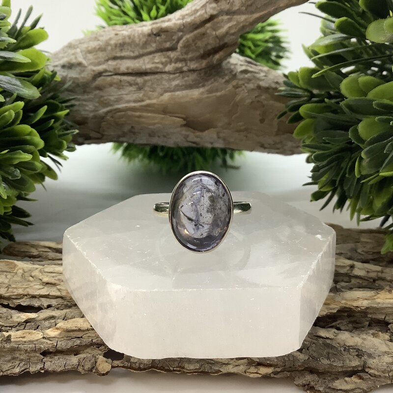 Iolite Sterling Silver Ring Size 11