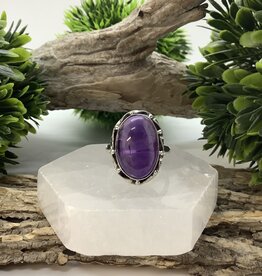 Amethyst Sterling Silver Ring Size 11