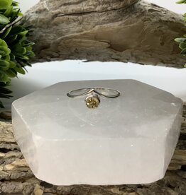 Citrine Sterling Silver Ring Size 8