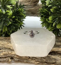 Pineapple Sterling Silver Ring Size 9