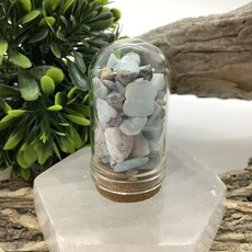 Larimar  Crystal Chip Jar