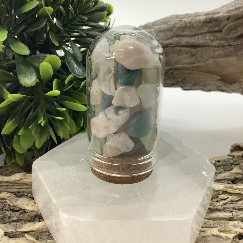 Flower Agate Chip Jar