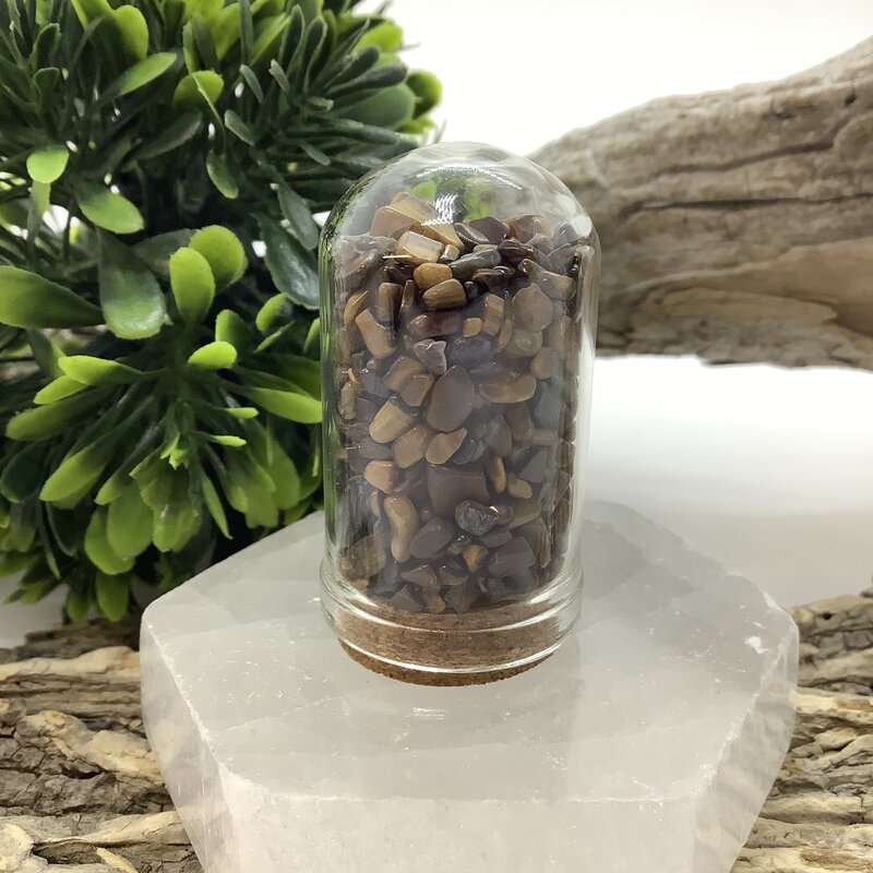 Tigers Eye Chip Jar