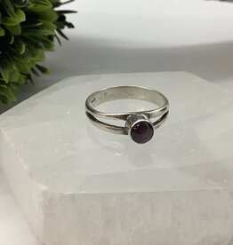 Lepidolite Sterling Silver Ring Size 7.5