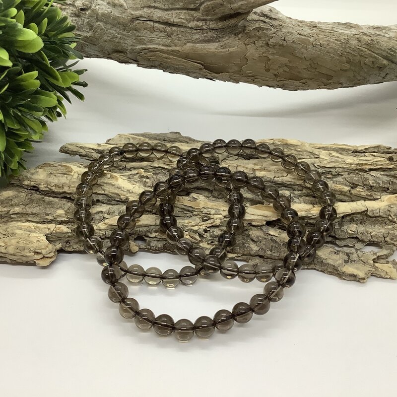 Smoky Quartz Bracelet 6- 8mm