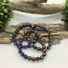 Rainbow Hematite 8mm Bracelet